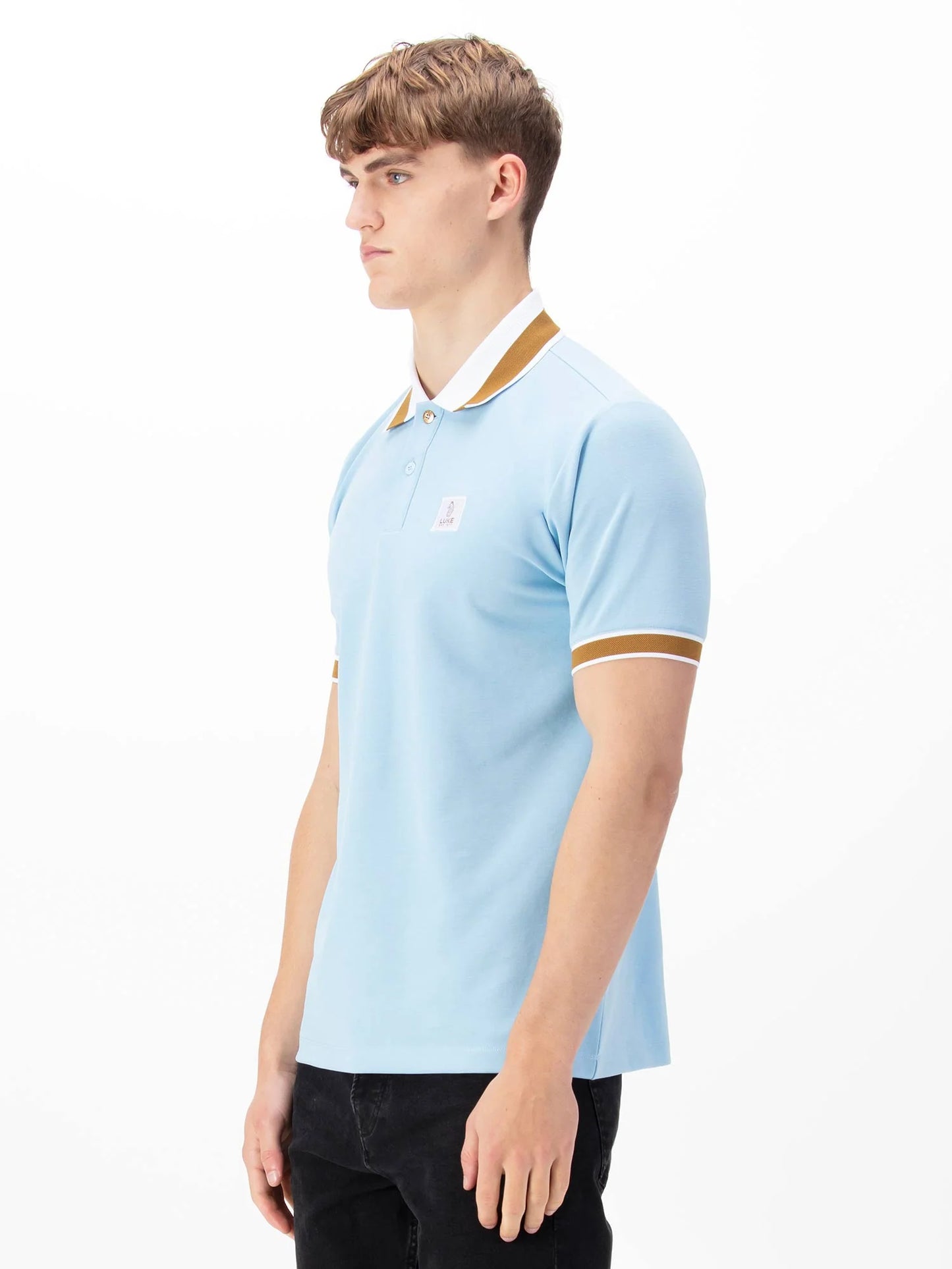 Luke 1977 Makati Polo T Shirt Blue