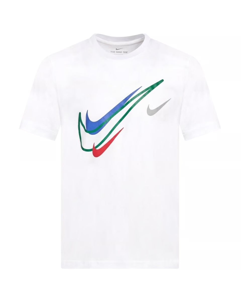 Nike Mens Court Swoosh Logo T Shirt in White