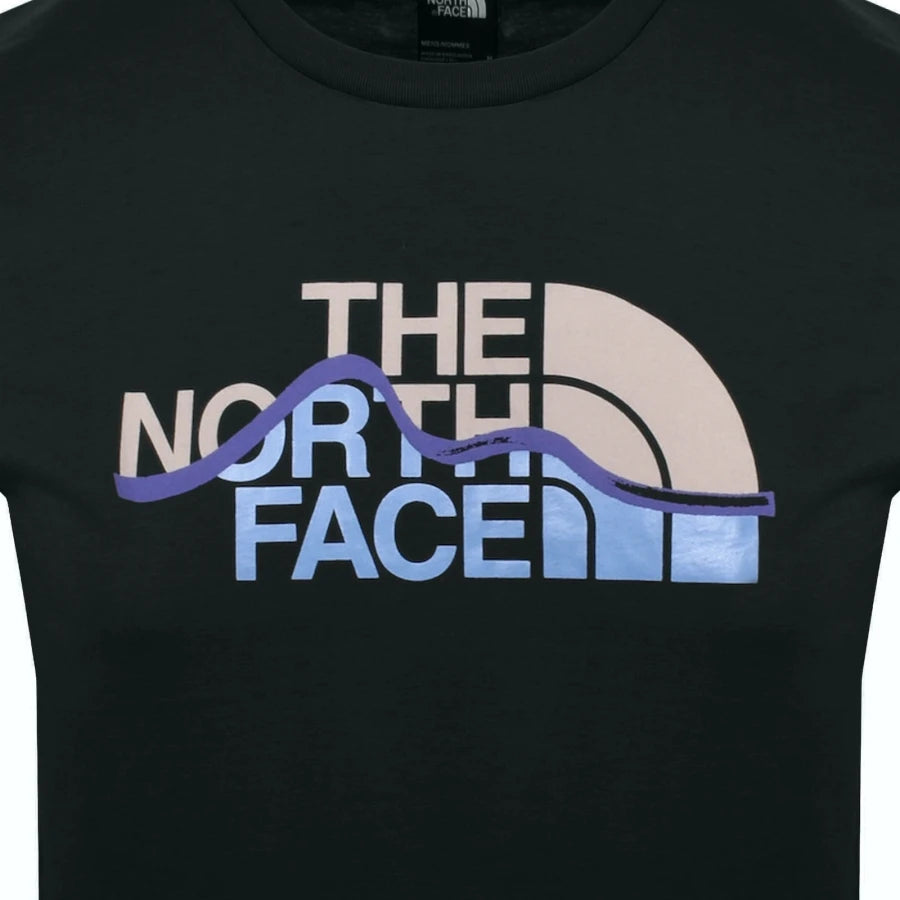 The North Face Mountain Line T Shirt Black