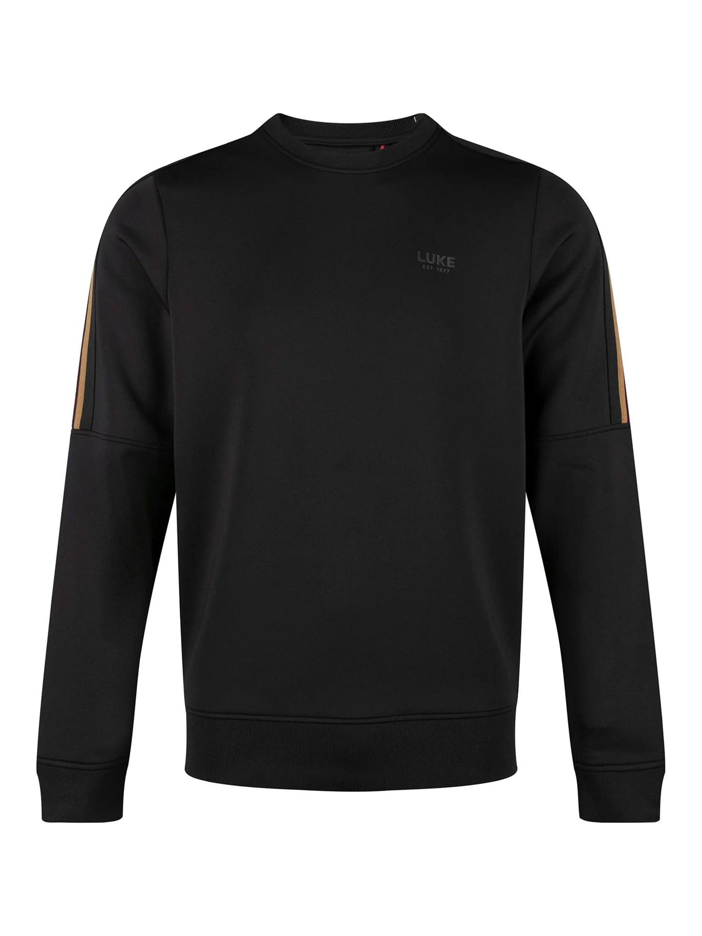 Luke 1977 Daintree Colour Block Sweat Black
