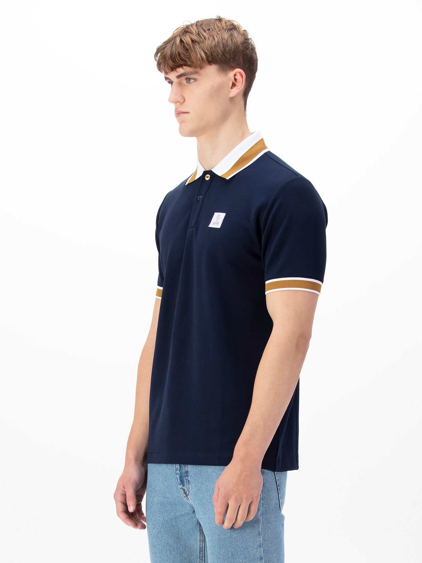 Luke 1977 Makati Polo T Shirt Dark-Navy