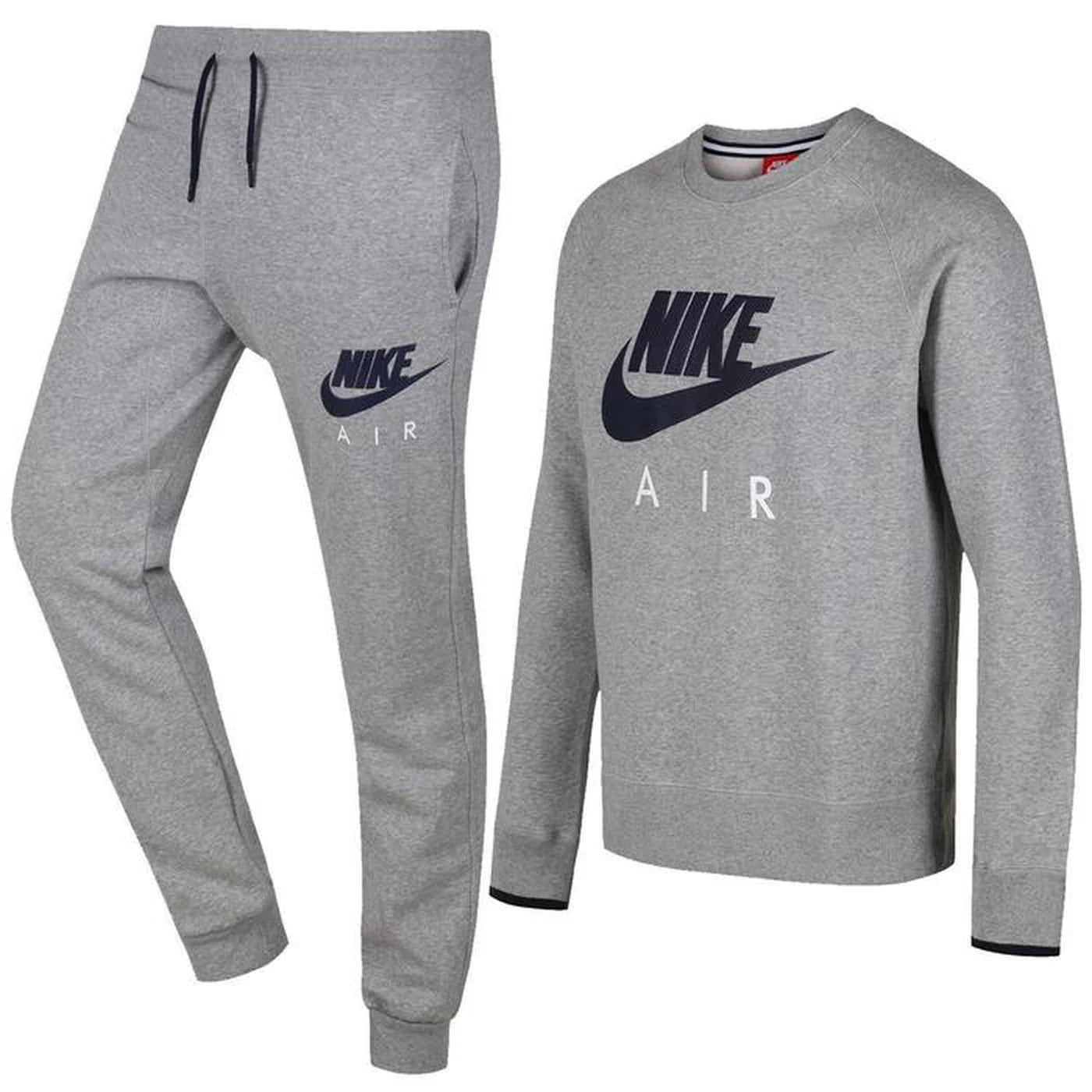 Nike Air Crew Neck/ Pants Tracksuit Set Grey