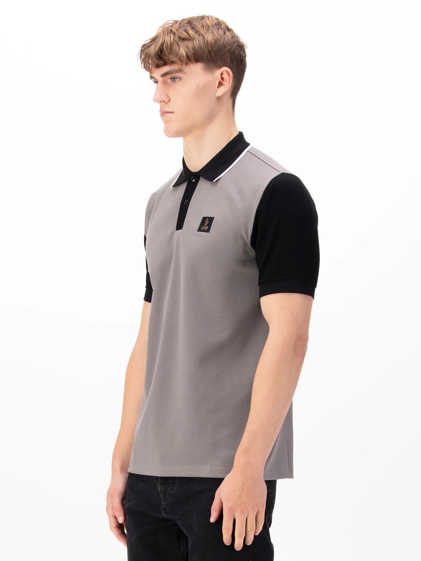 Luke 1977 Saddleworth Polo Concrete Black
