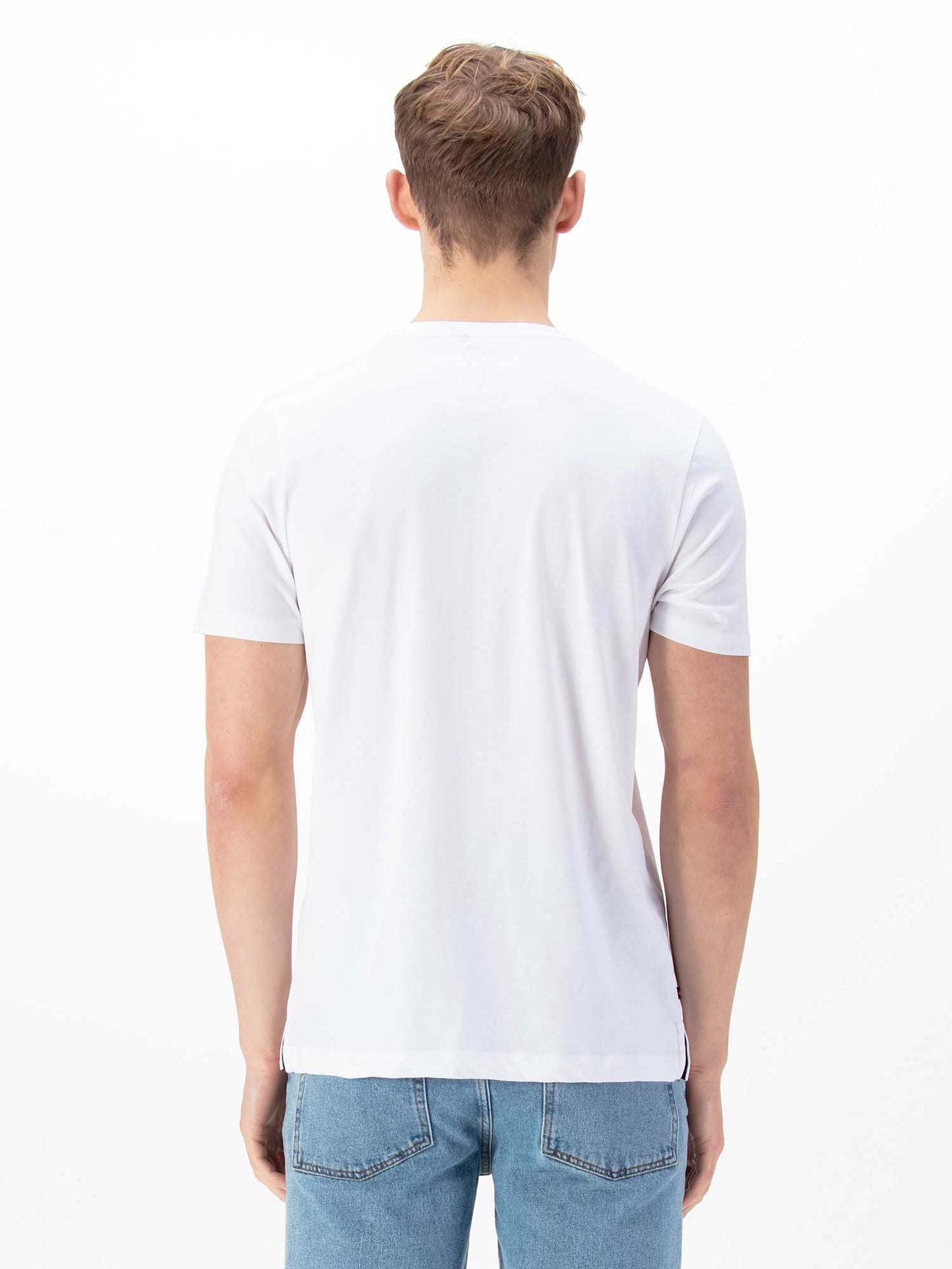 Luke 1977 Lions Den T-shirt White Denim-Blue