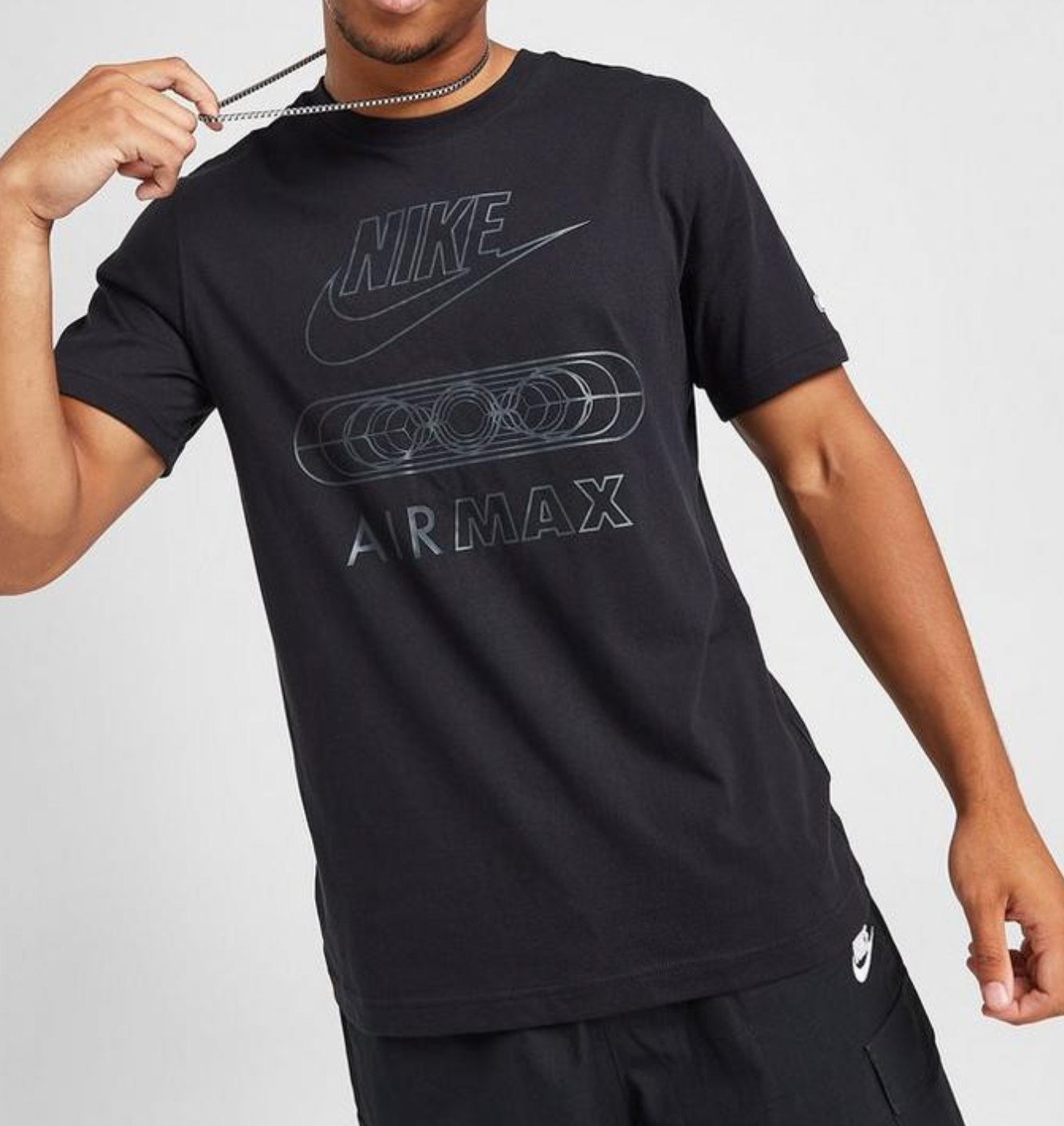 Nike Sportswear Air Max Tonal Mens T Shirt In Black