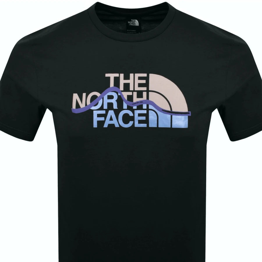 The North Face Mountain Line T Shirt Black