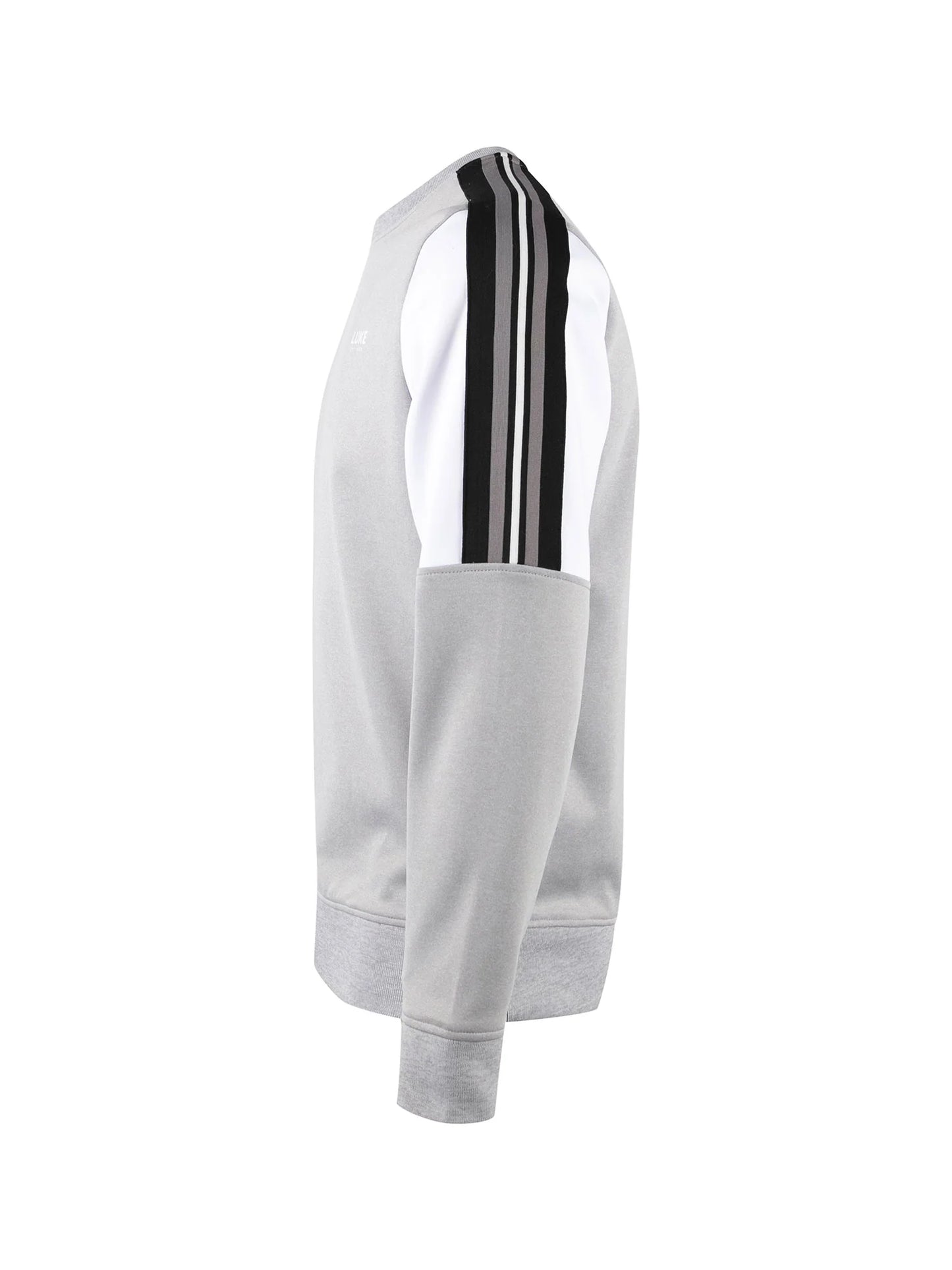 Luke 1977 Daintree Colour Block Sweat Mid-Grey