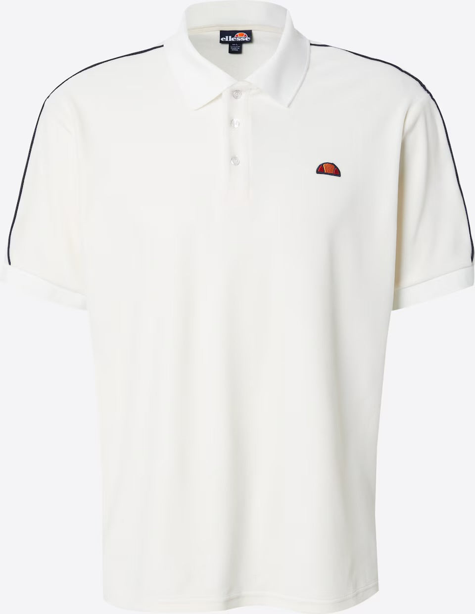 Ellesse Sinise Velour Polo Shirt Off-White