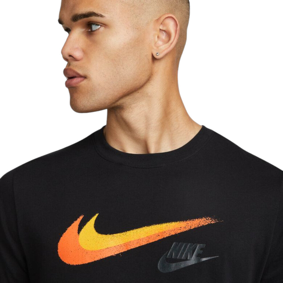 Nike Club Signature Black/ Orange Set - T shirt / Cargo Shorts