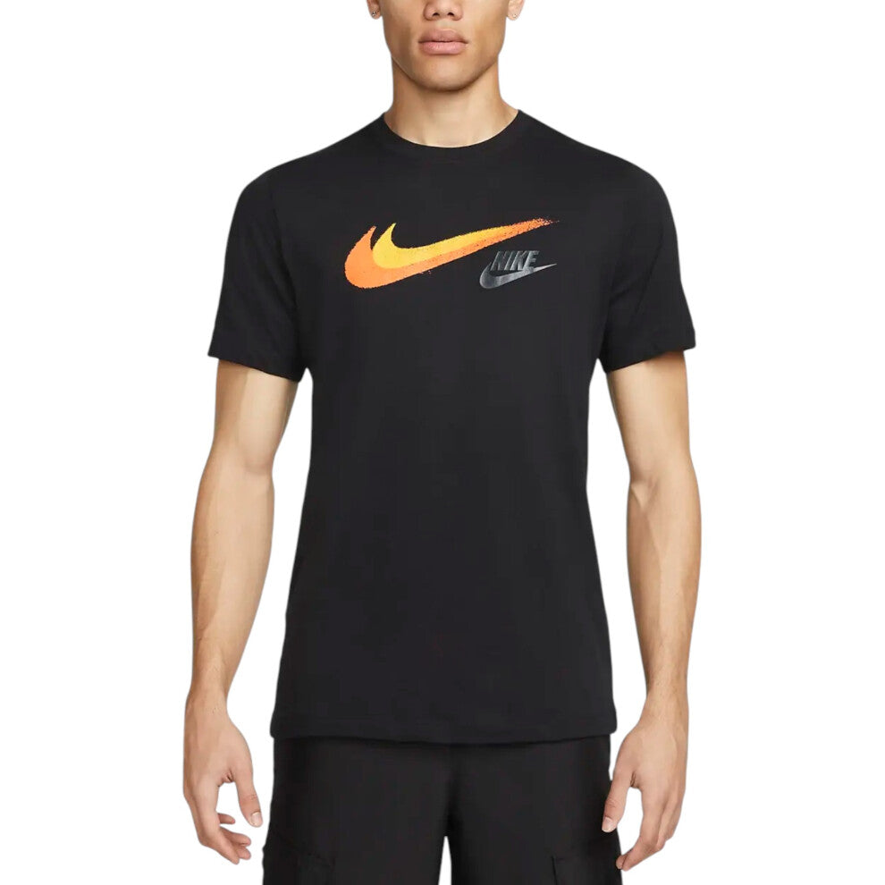 Nike Club Signature Black/ Orange Set - T shirt / Cargo Shorts