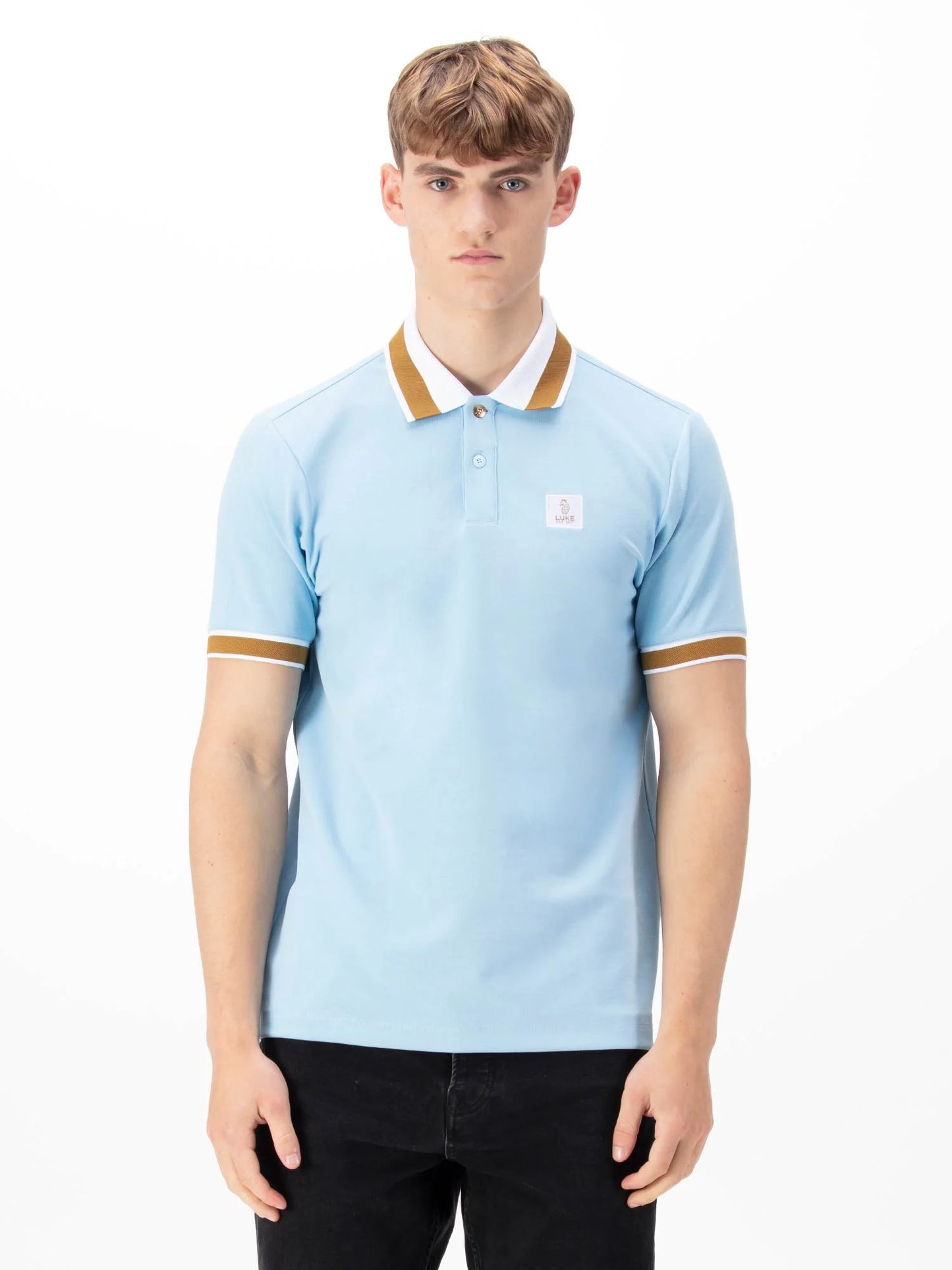 Luke 1977 Makati Polo T Shirt Blue