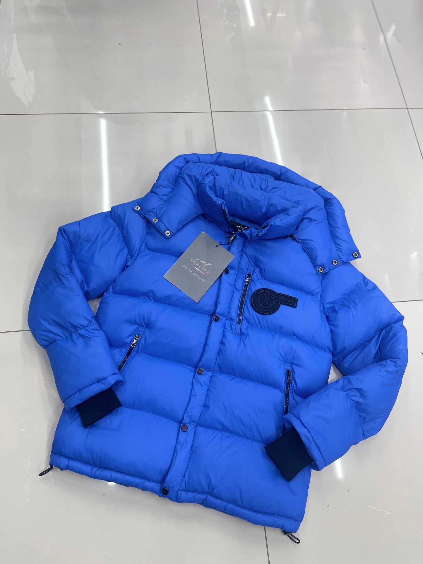Mercier OG Badge Blue Paris Puffer Jacket