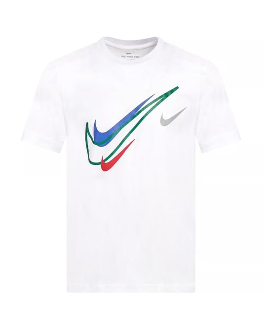 Nike Mens Court Swoosh Logo T Shirt in White