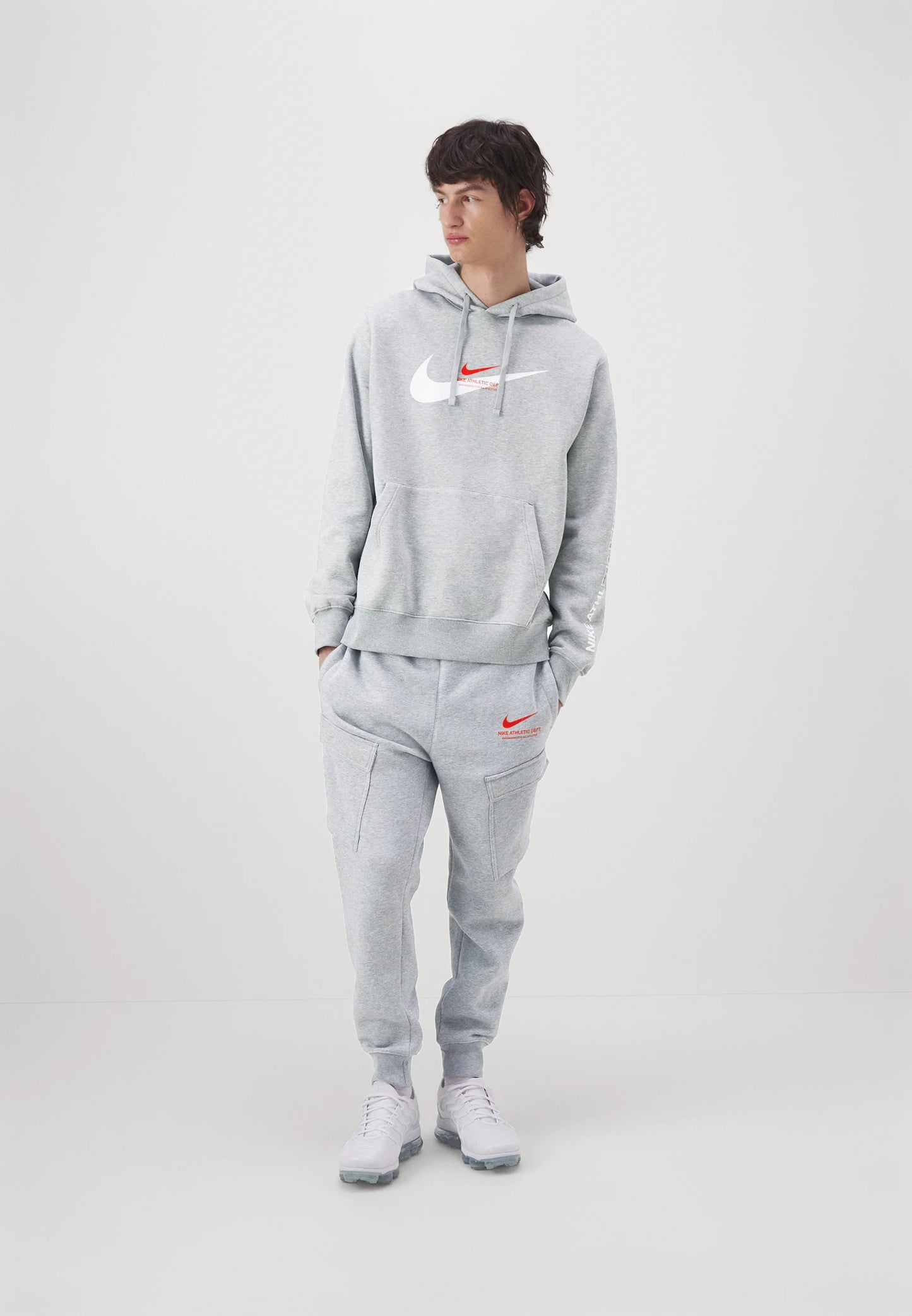 Nike Air Mens Tracksuit Grey Fleece Hoodie Joggers Bottoms Sweatpants Hoody