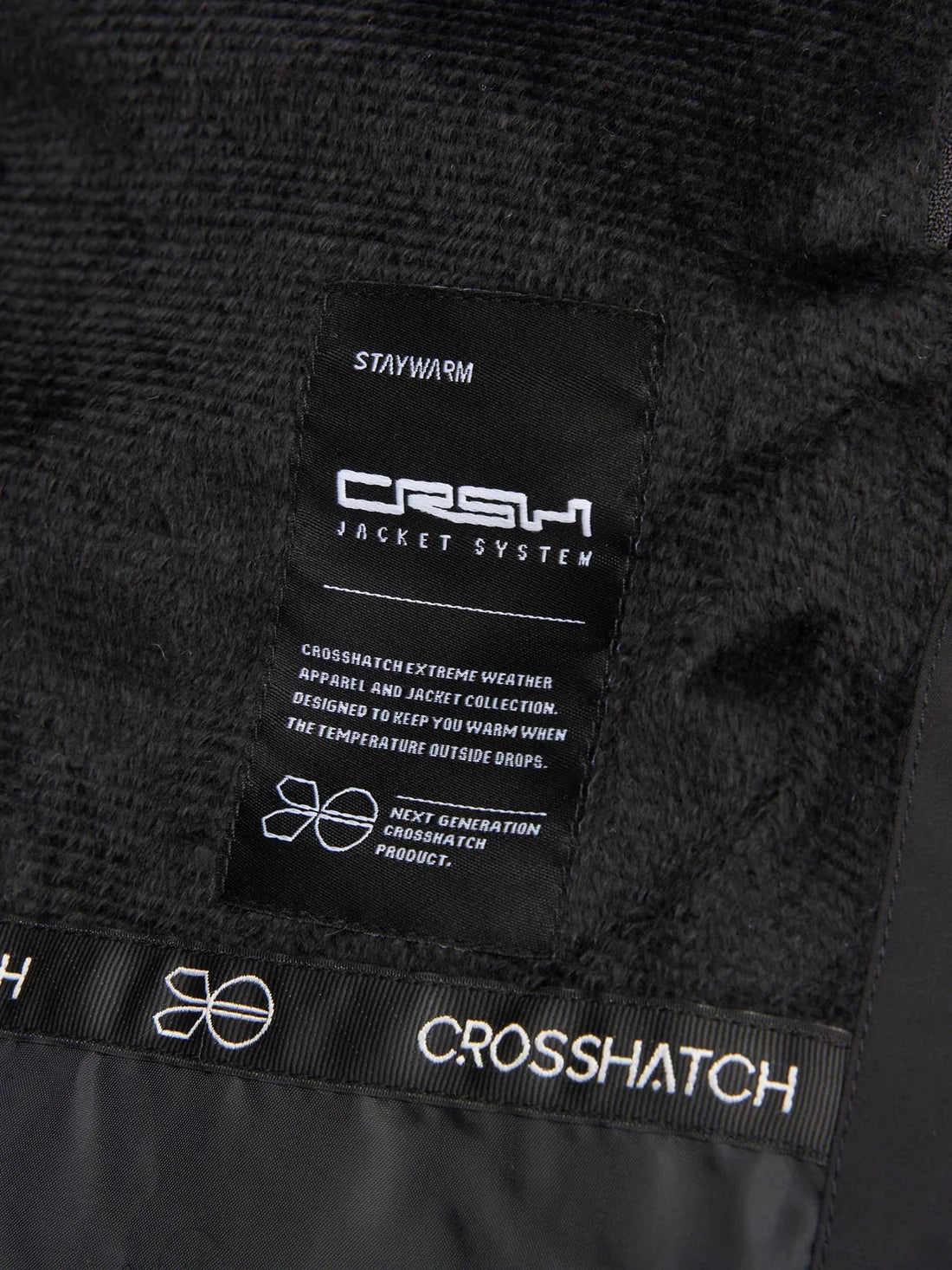 Crosshatch Daydream Parka Jacket Black