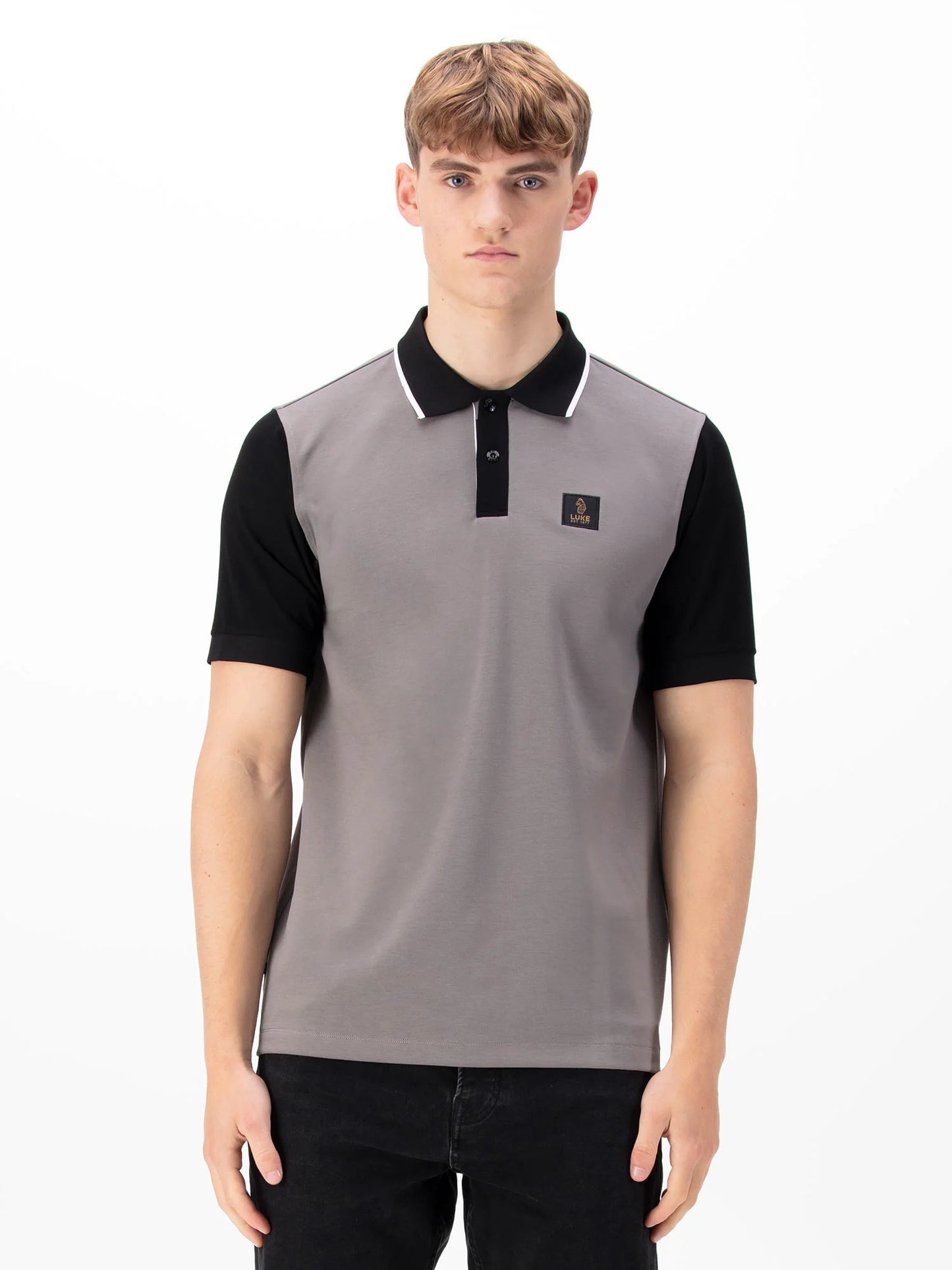 Luke 1977 Saddleworth Polo Concrete Black