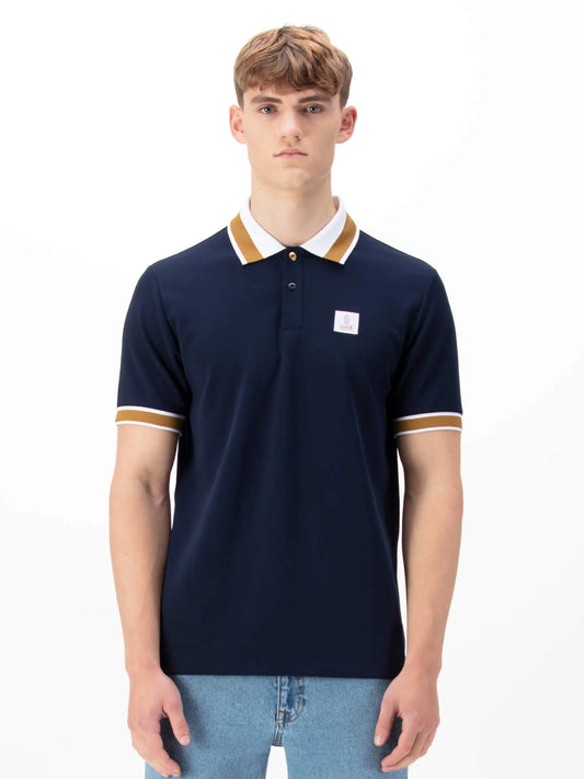 Luke 1977 Makati Polo T Shirt Dark-Navy