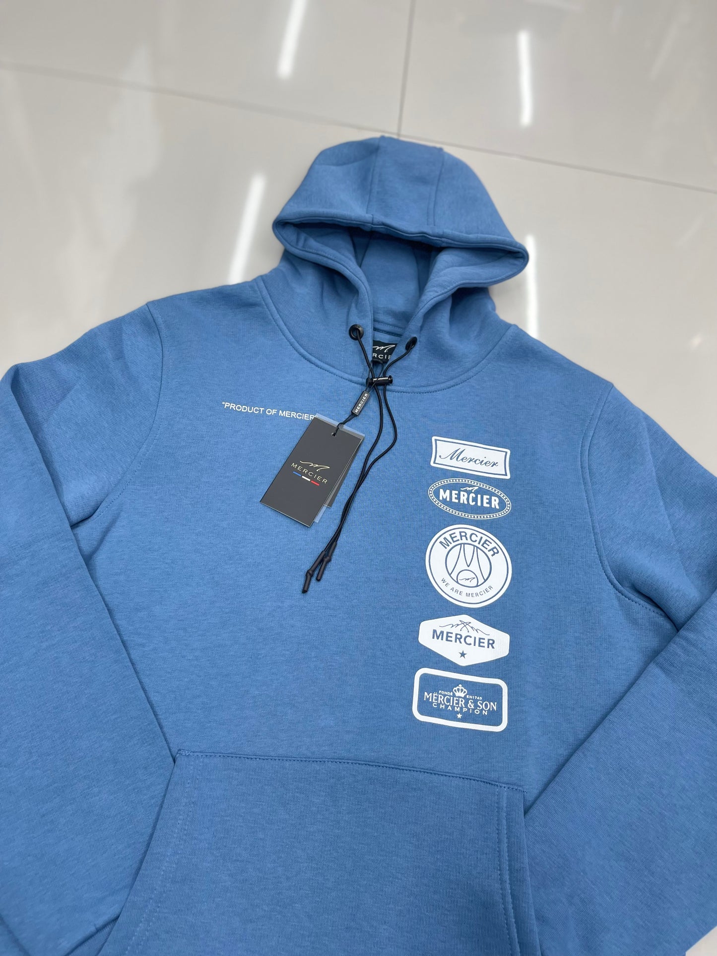 Mercier OG Badge Blue Hoodie