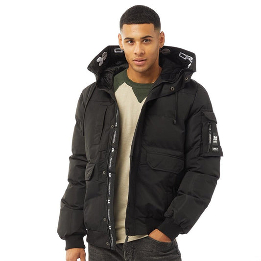 Crosshatch Black Milwaka Padded Jacket