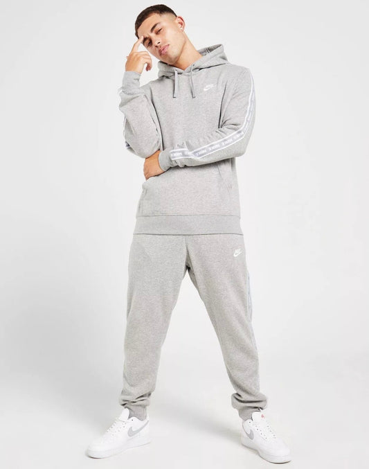 Nike Aries Sportswear Multi Swoosh Men’s Graphic Fleece Tracksuit Set Grey