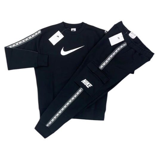 Nike Repeat Cargo Tracksuit Set Black