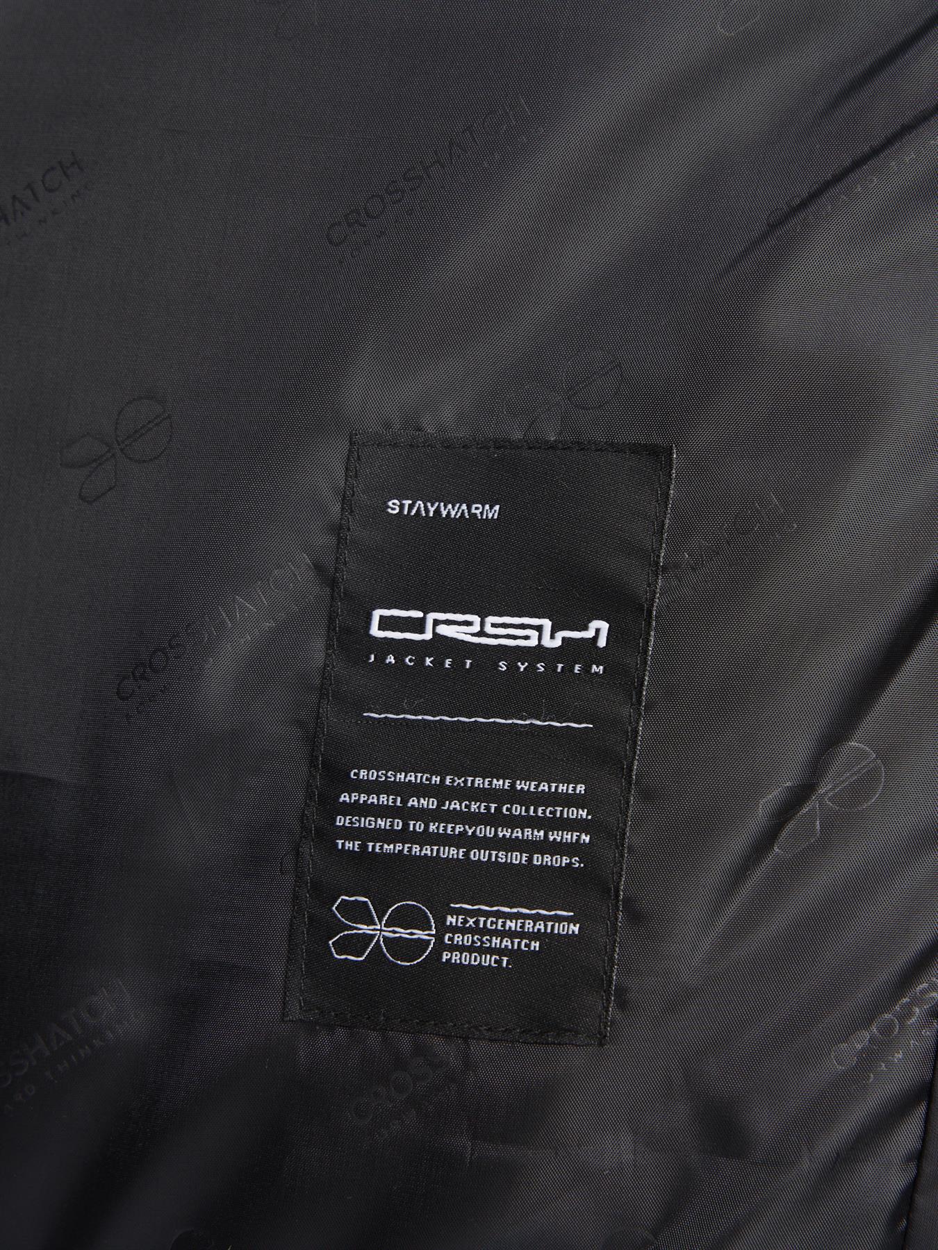 Crosshatch Squadage Panel Jacket Black