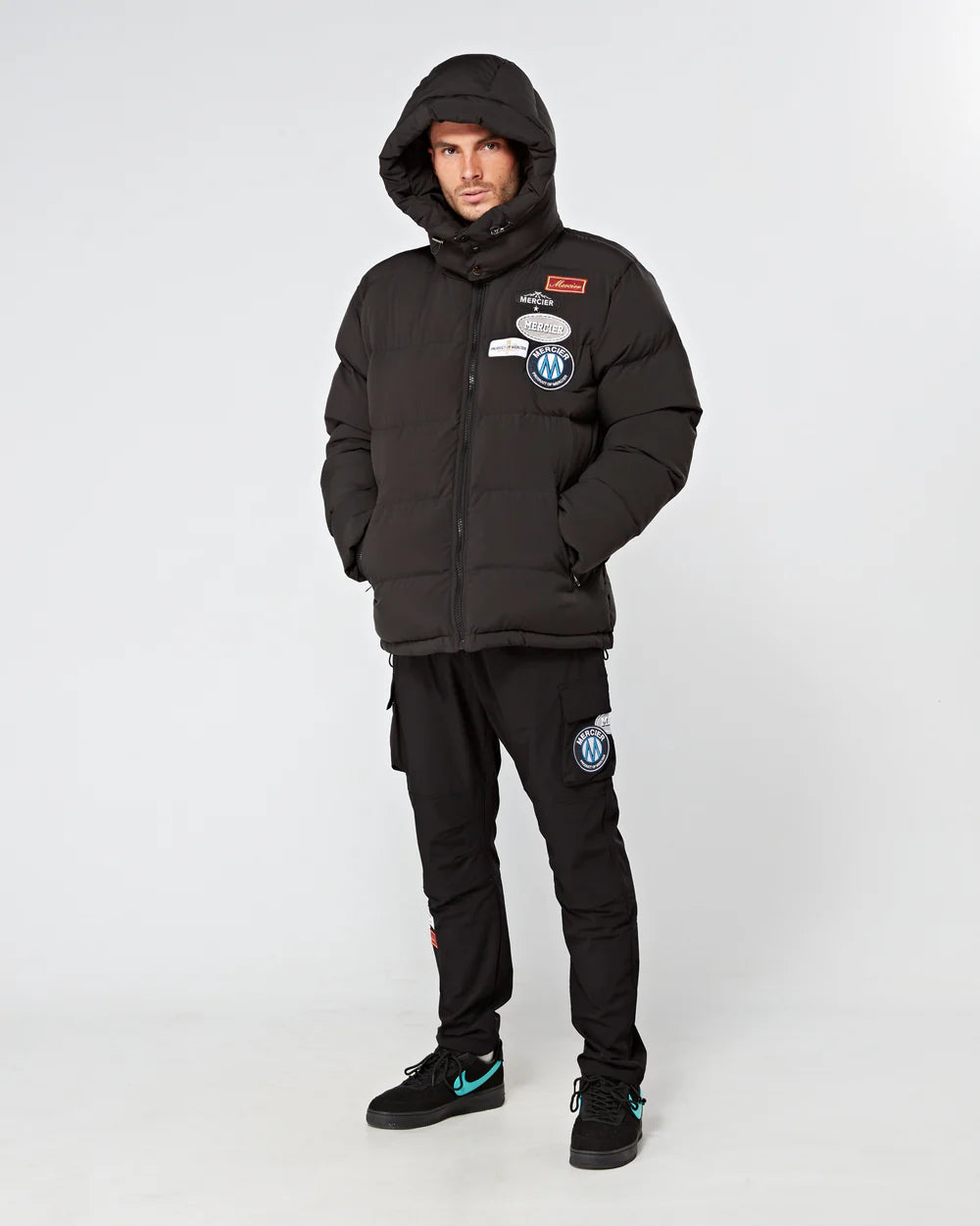 Mercier Black OG Badge Puffer Jacket