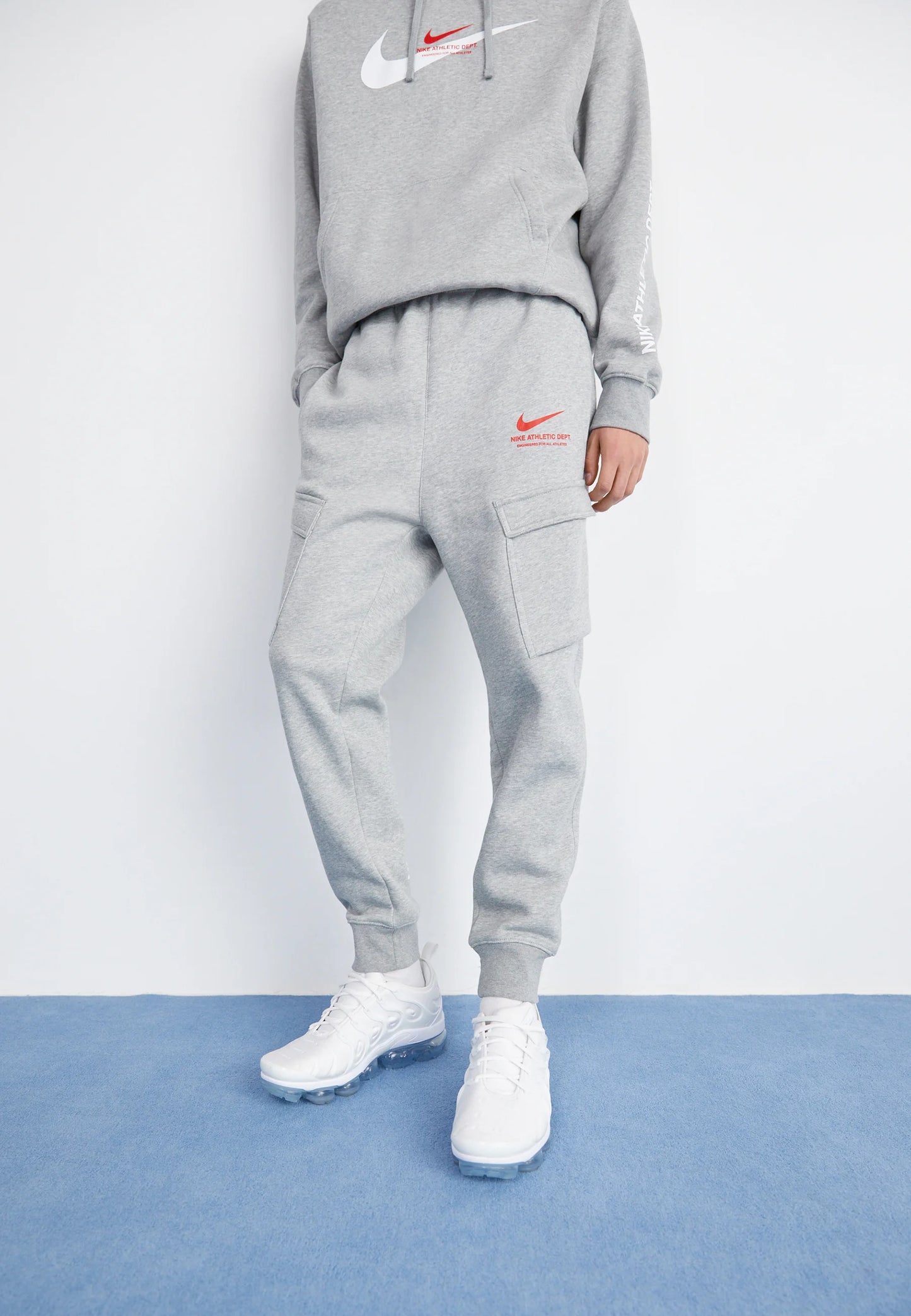 Nike Air Mens Tracksuit Grey Fleece Hoodie Joggers Bottoms Sweatpants Hoody