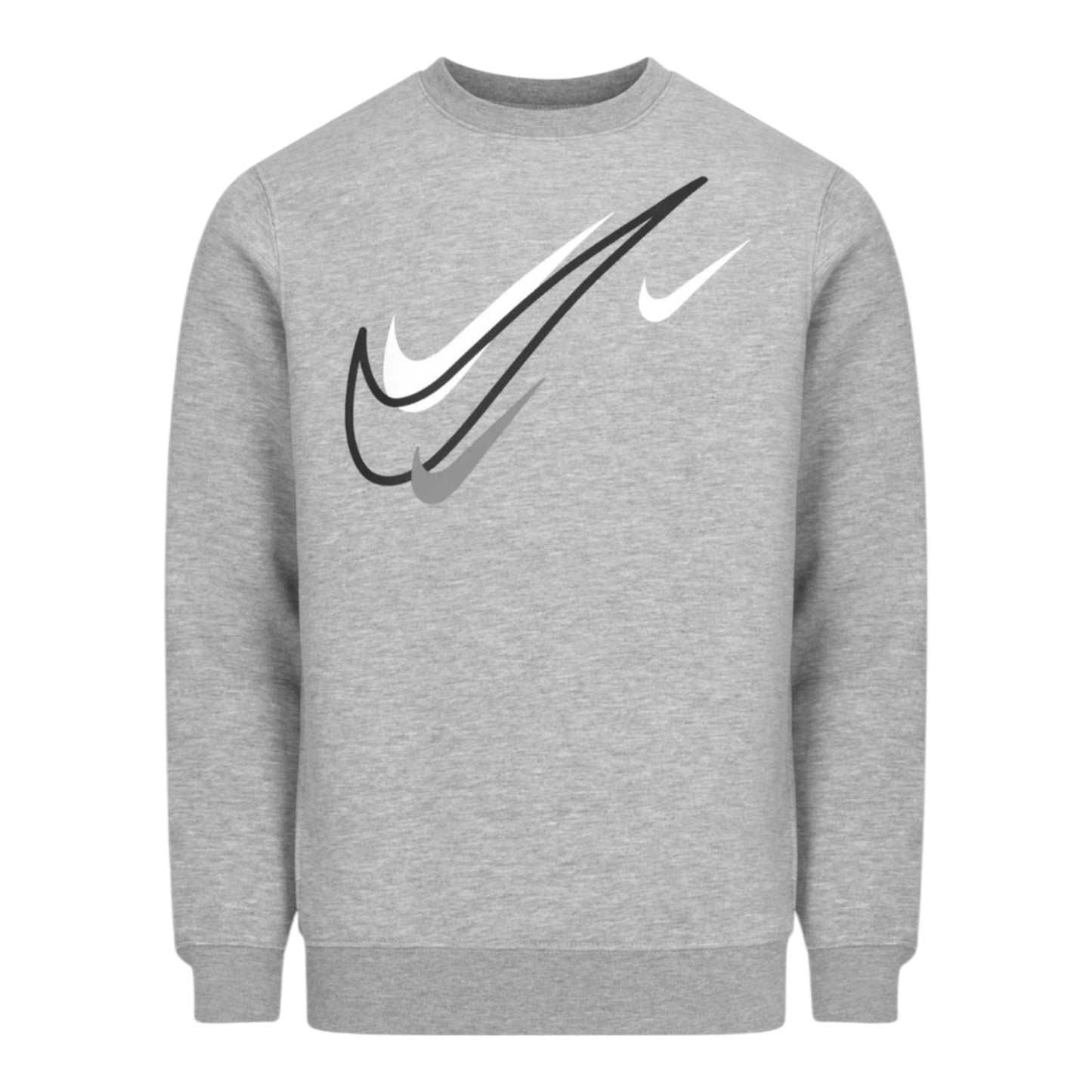 Nike Sportswear Multi Swoosh Men’s Graphic Fleece Tracksuit Set Grey